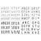 6 Pack: Alphabet Casual Stencils, 7" x 10" by Craft Smart®